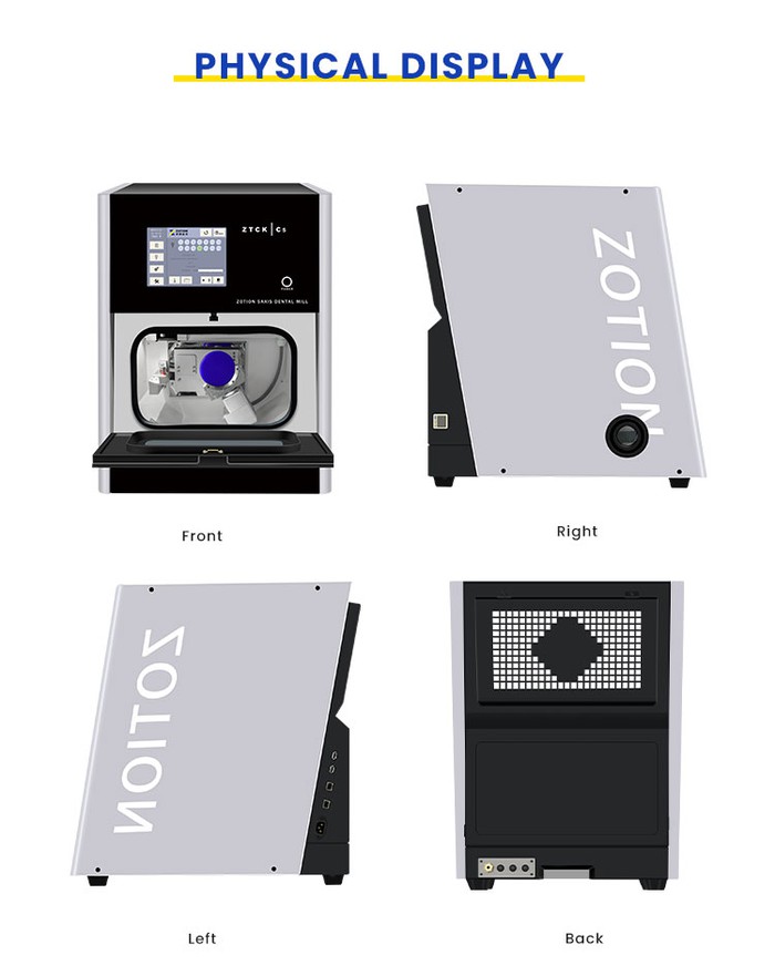 Dental CAD CAM Milling Machine display Dental CAD CAM Milling Machine display