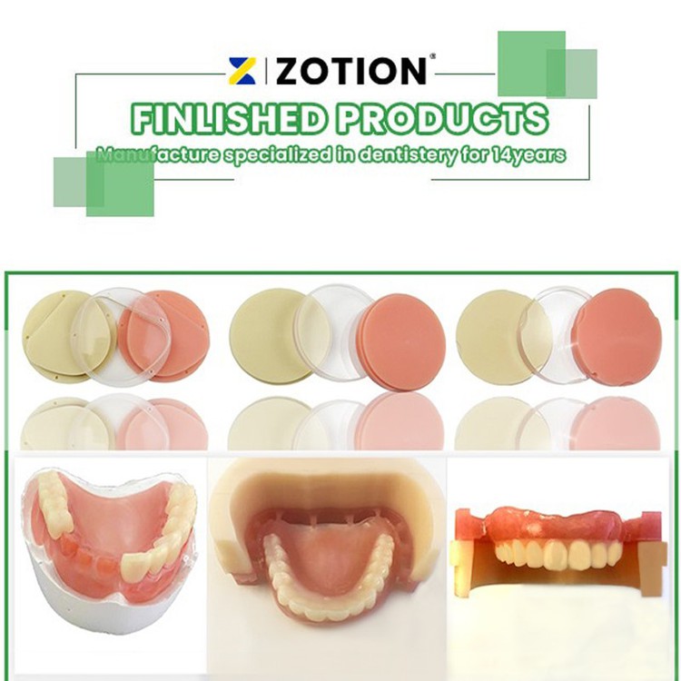 Pink Flexible Resin PMMA Discs Pink Flexible Resin PMMA Discs