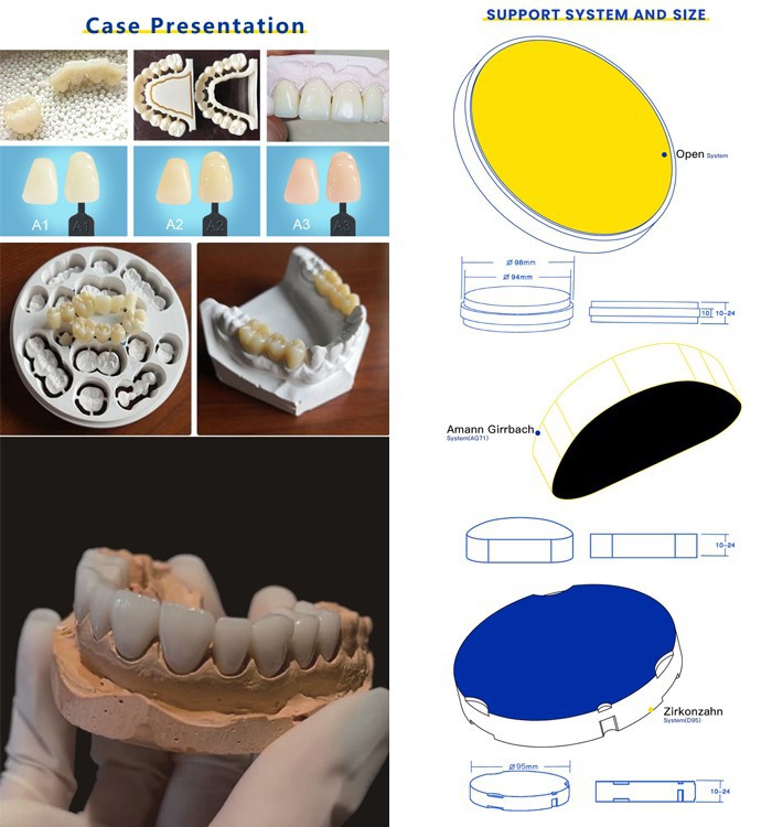 Denture Ceramic Zirconia Blank support Denture Ceramic Zirconia Blank support